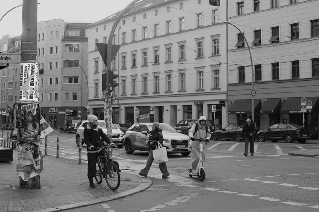 navigating busy city streets